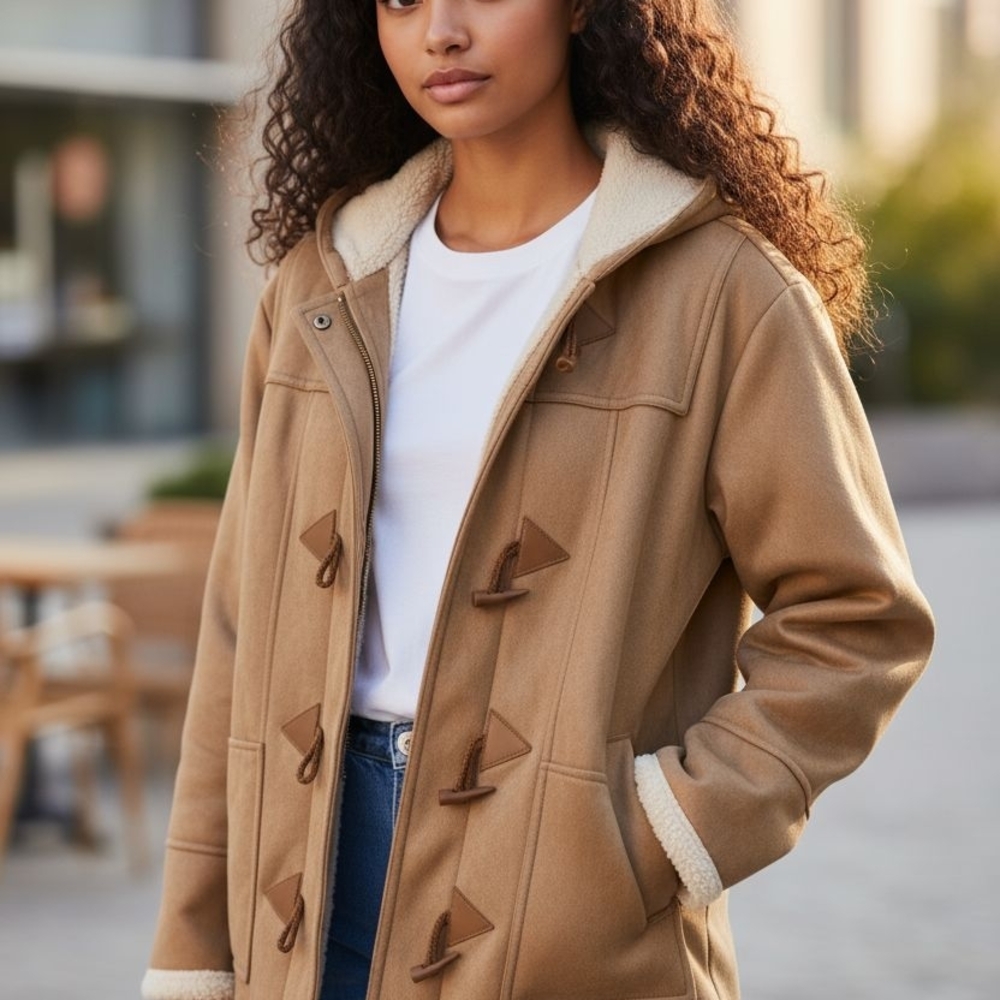 Women's Classic Tan Toggle Utility Jacket
